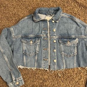Topshop cropped denim jacket
